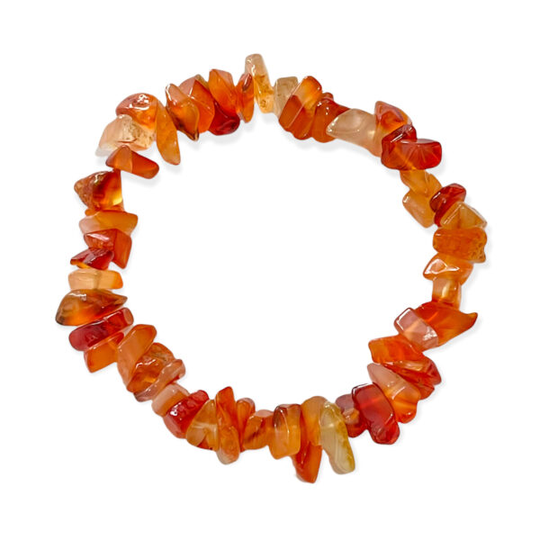 Pulsera Ágata Cornalina Chips 8-11mm - Image 2