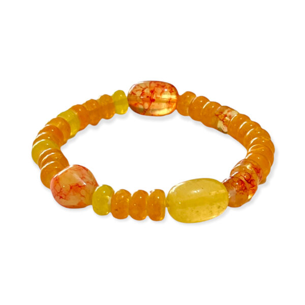Pulsera Ágata Amarillo 8-12mm