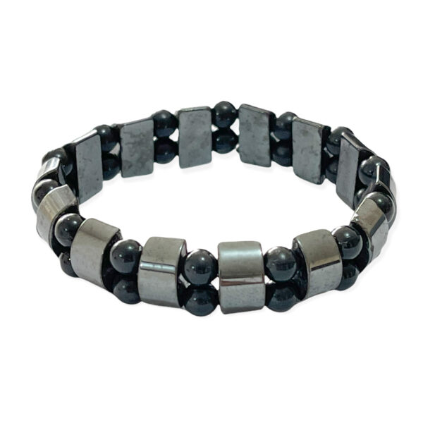 Pulsera Hematita + Esfera Negra 13mm