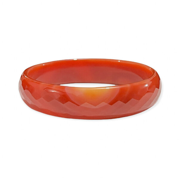 Pulsera Jade Caramelo Facetado Rombo 13mm
