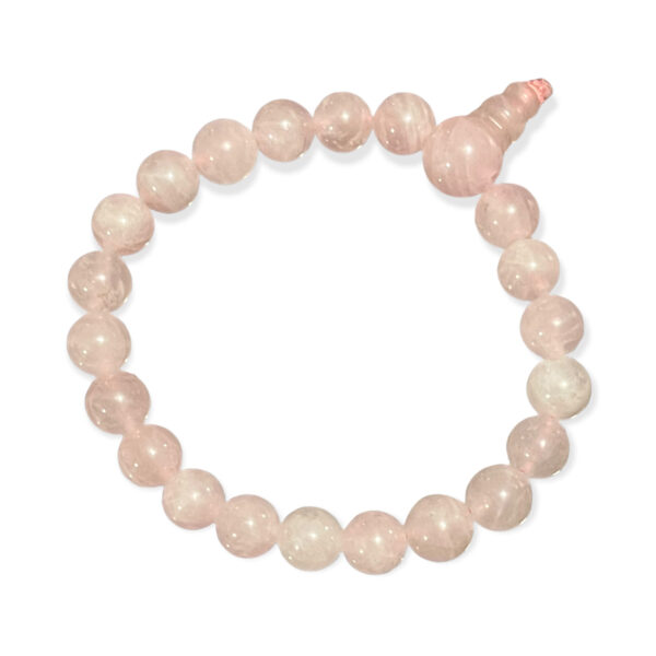 Pulsera Cuarzo Rosado Esfera 8mm - Image 3