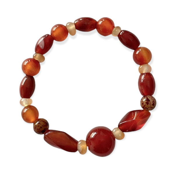 Pulsera de Ágata Cornalina Formas Variadas 8-15mm - Image 2