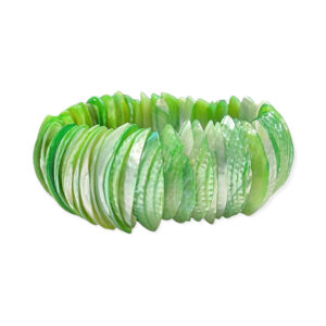 Pulsera Concha de Nácar Verde Manzana 24-26mm