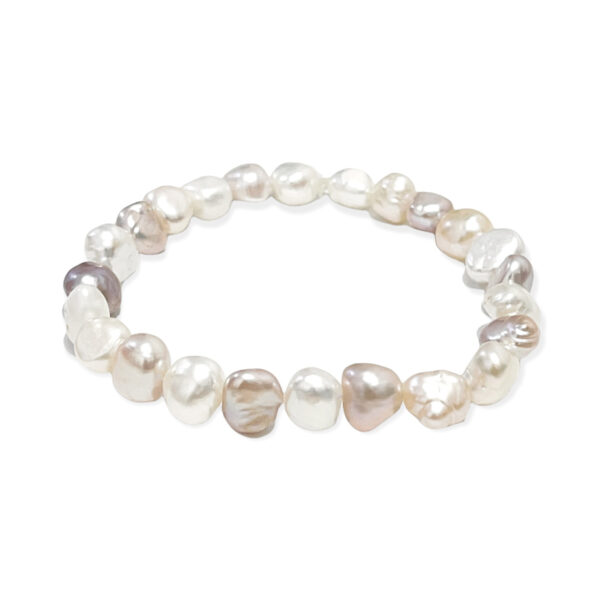 Pulsera Perla Barroca Irregular Multicolor 8-9mm