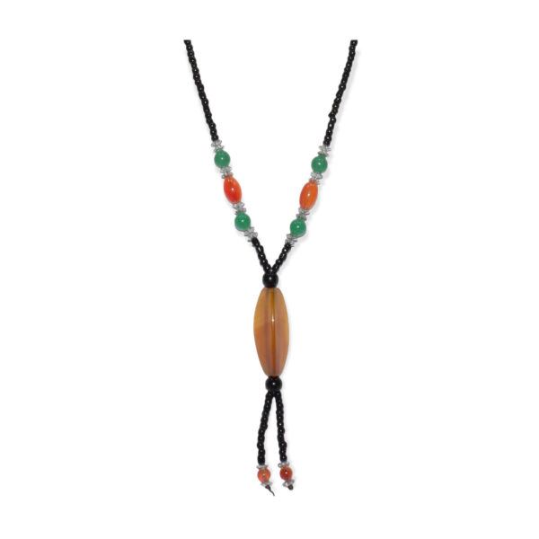 Collar Ágata con Colgante 16x40mm