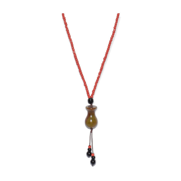 Collar Ágata con Colgante 17x28mm