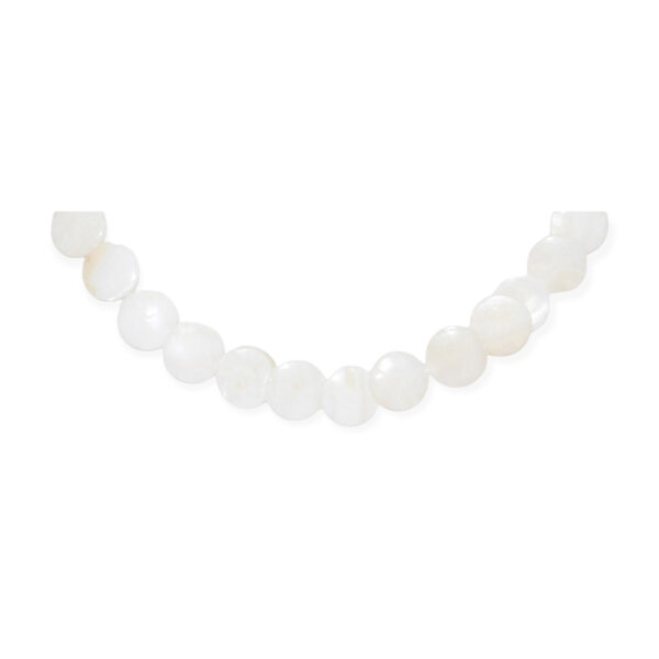 Collar Nácar Disco Superpuesto Blanco Marfil 11-12mm - Image 2