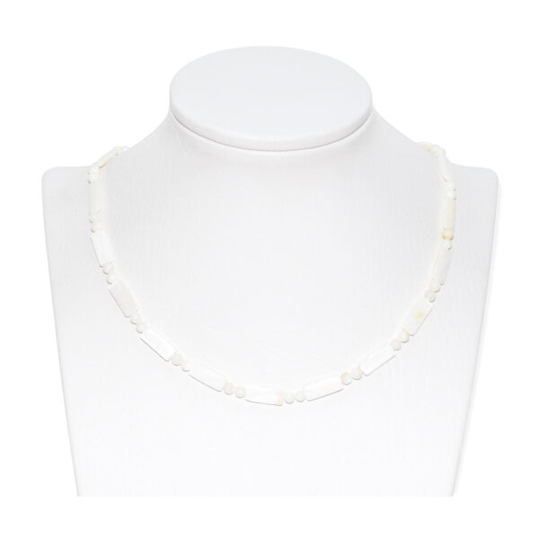 Collar Nácar Esfera + Rectángulo 6mm
