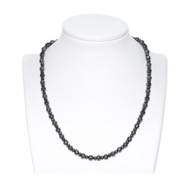 Collar Hematita Esfera + Cilindro + Disco 6mm