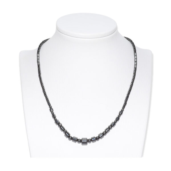 Collar Hematita Cilindro + Esfera 6mm