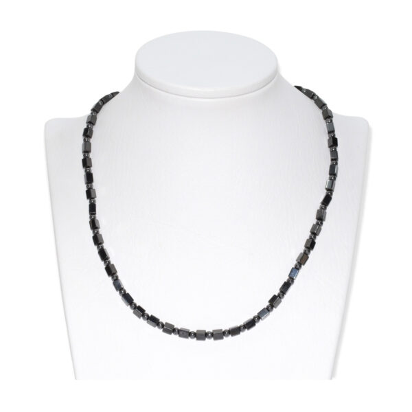 Collar Hematita Cubo + Esfera 4mm