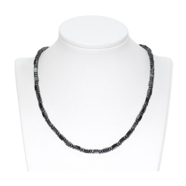 Collar Hematita Cubo + Disco 5mm