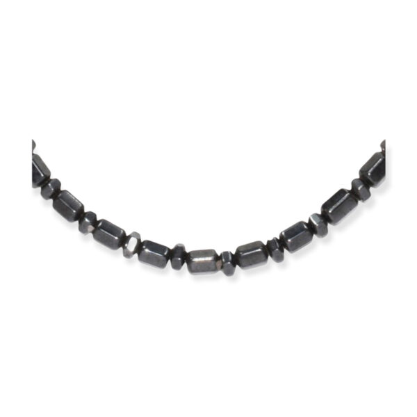 Collar Hematita Cilindro + Disco Hexagonal 5mm - Image 2