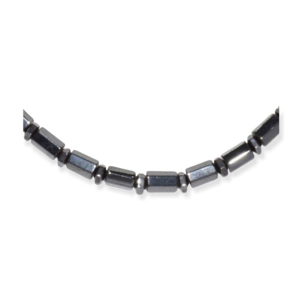 Collar Hematita Cilindro + Disco Hexagonal 6mm - Image 2