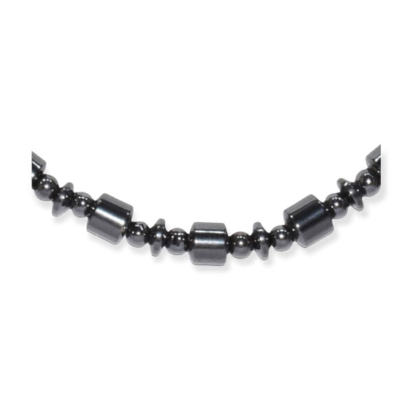 Collar Hematita Cilindro + Esfera + Disco 9mm - Image 2