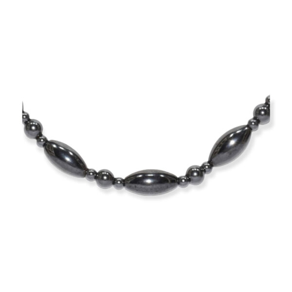 Collar Hematita Óvalo + Esfera 8mm - Image 2