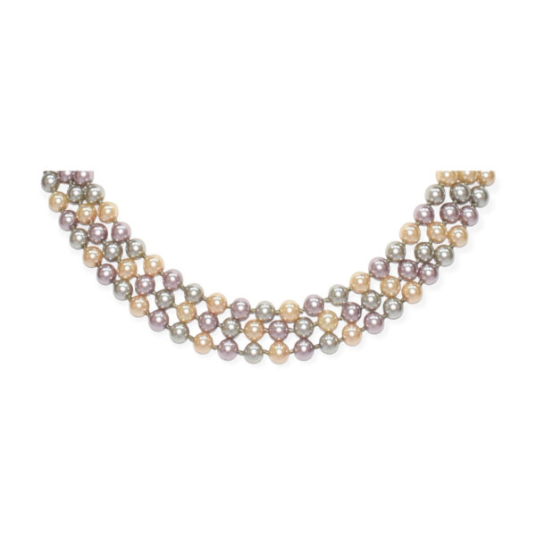 Collar Perla Shell Esfera Multicolor 6mm - Image 2