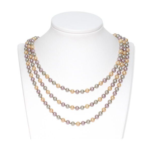 Collar Perla Shell Esfera Multicolor 6mm - Image 3