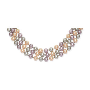 Collar Perla Shell Esfera Multicolor 8mm