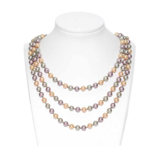 Collar Perla Shell Esfera Multicolor 8mm - Image 3