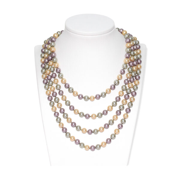 Collar Perla Shell Esfera Multicolor 8mm - Image 3
