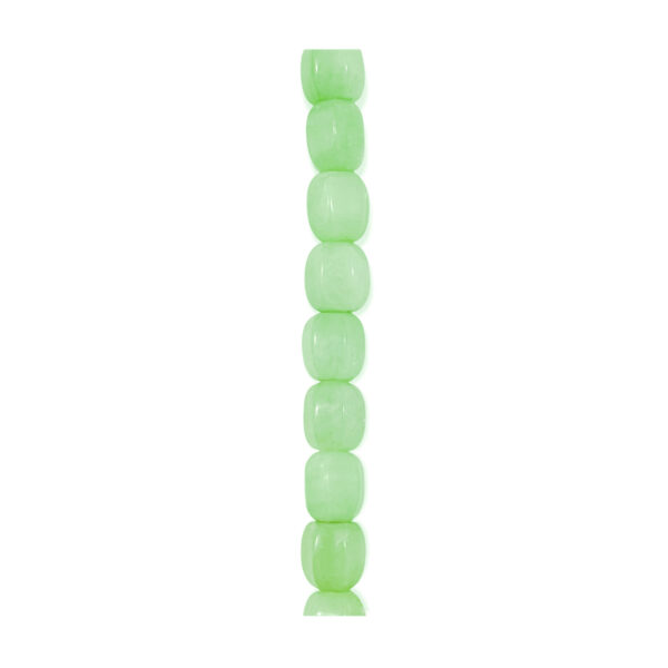Cuarzo Cilindro Hexagonal Verde Pálido 12x16mm