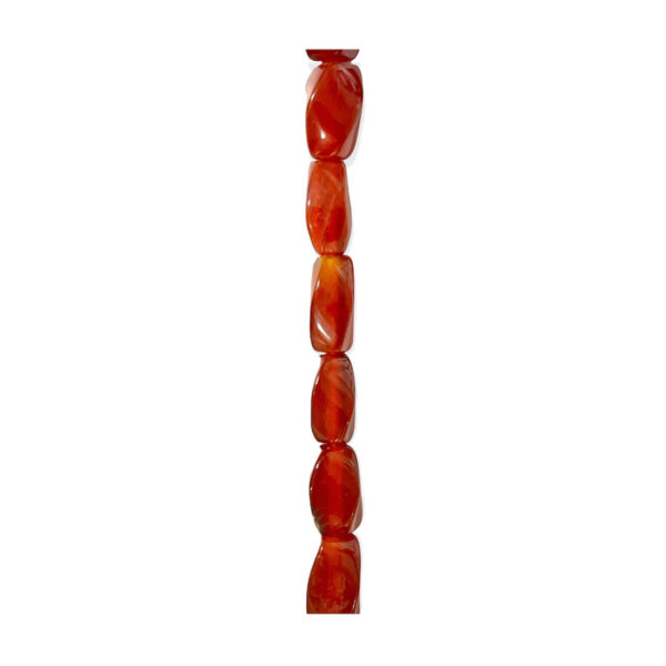 Ágata Twist Rojo 9x15mm