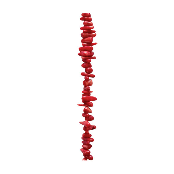 Coral Bambú Chips Rojo Oscuro 5-10mm