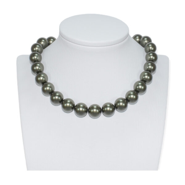 Perla Shell Verde Oscuro 14mm - Image 2
