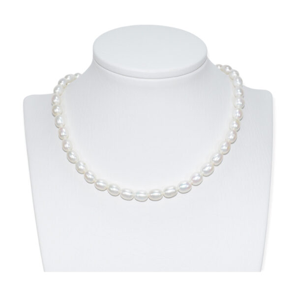 Perla Óvalo Blanco 7mm x 8mm - Image 2